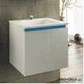 Шкаф за баня 55 см 2 врати с мивка порцелан, FLEXMEBEL, ARRES ,  F552DARR