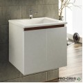 Шкаф за баня 55 см 2 врати с мивка порцелан, FLEXMEBEL, ARRES ,  F552DARR