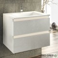 Шкаф за баня 65 см 2 чекмеджета с мивка порцелан, FLEXMEBEL, ARRES, F652CARR