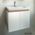 Шкаф за баня 65 см 2 вратички с мивка порцелан,  FLEXMEBEL, PURE , F652DPUR