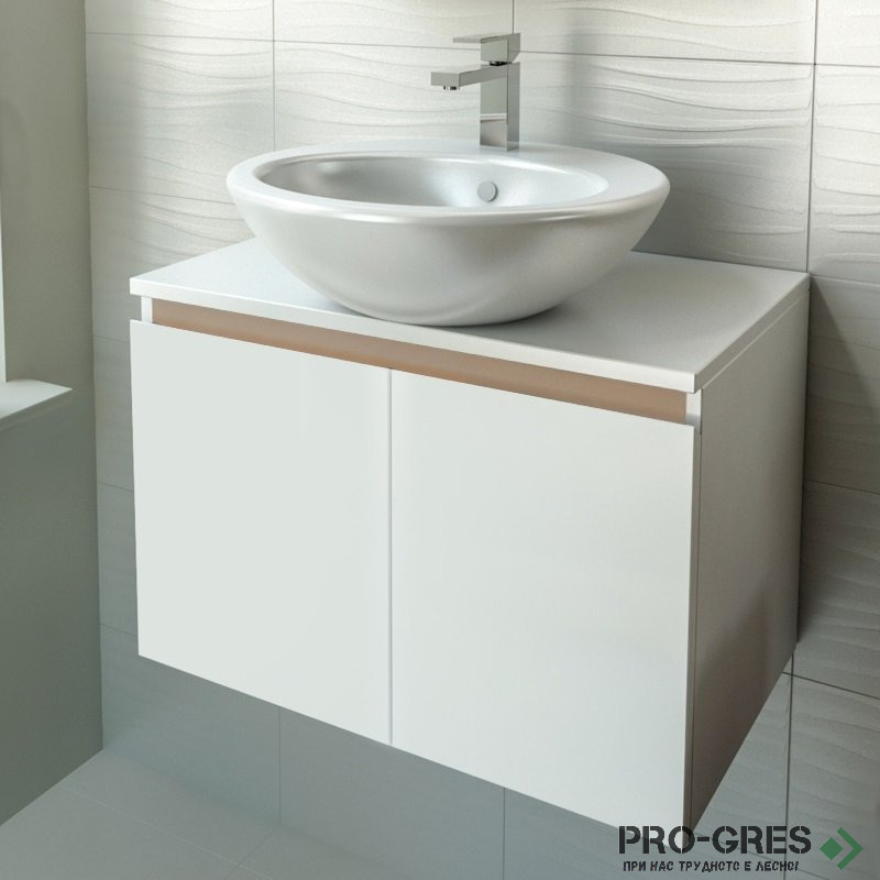 Шкаф за баня 65 см 2 врати,  FLEXMEBEL, TULIP, F652DTUL