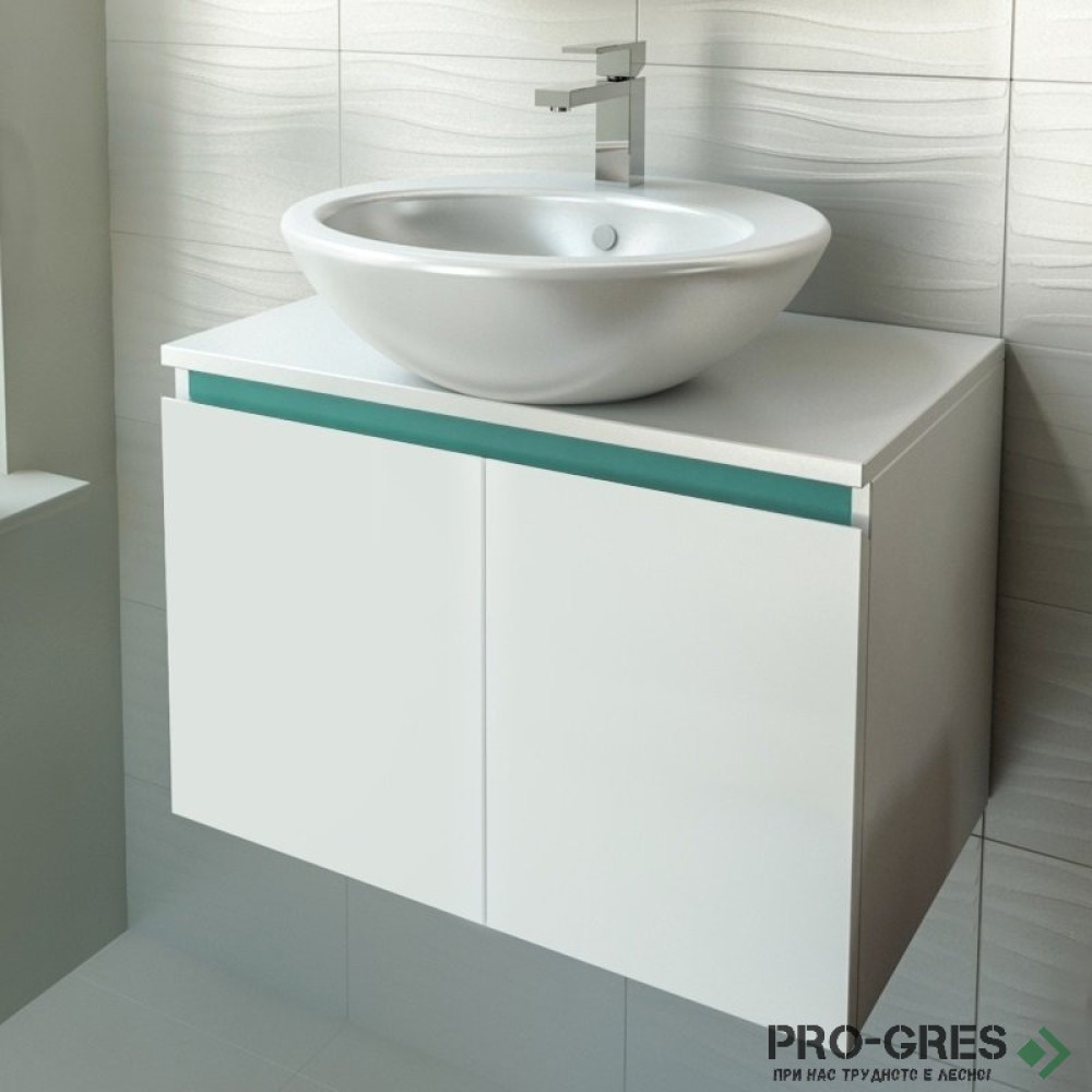 Шкаф за баня 65 см 2 врати,  FLEXMEBEL, TULIP, F652DTUL