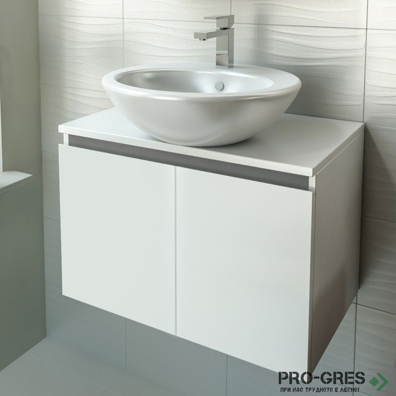 Шкаф за баня 65 см 2 врати,  FLEXMEBEL, TULIP, F652DTUL