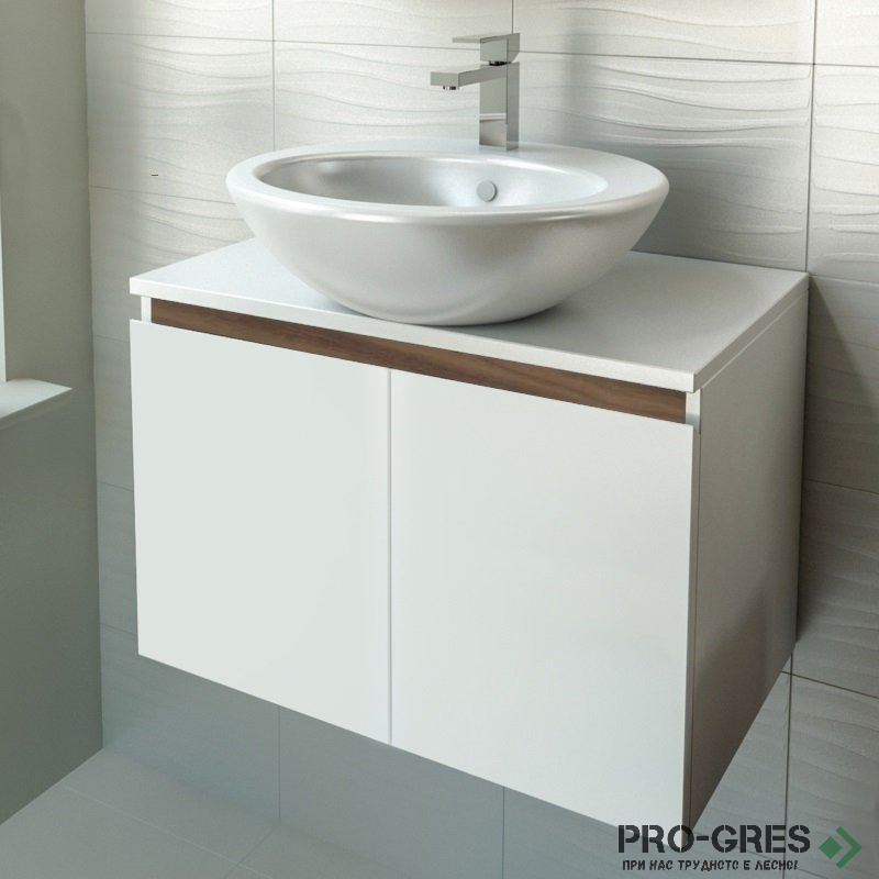 Шкаф за баня 65 см 2 врати,  FLEXMEBEL, TULIP, F652DTUL
