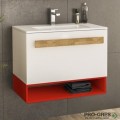 Шкаф за баня 70 см 1 чекмедже с мивка порцелан, FLEXMEBEL, TREND, F701CTRE