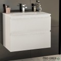 Шкаф за баня 70 см 2 чекмеджета с мивка порцелан, FLEXMEBEL, TENSO, F702CTEN
