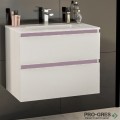 Шкаф за баня 70 см 2 чекмеджета с мивка порцелан, FLEXMEBEL, TENSO, F702CTEN