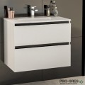 Шкаф за баня 70 см 2 чекмеджета с мивка порцелан, FLEXMEBEL, TENSO, F702CTEN
