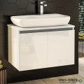 Шкаф за баня 70 см 2 врати с мивка порцелан,  FLEXMEBEL, NOVE,  F702DNOV