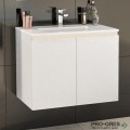 Шкаф за баня 70 см 2 вратички с мивка порцелан, FLEXMEBEL, TENSO,  F702DTEN