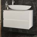 Шкаф за баня 80 см 2 чекмеджета мивка порцелан,  FLEXMEBEL, OMNIA, F802COMN