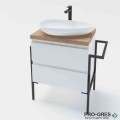 Шкаф за баня, 80х46х52 см, с чекмеджета, Gaudi DS 80_wood_k