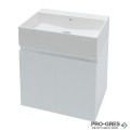 Долен шкаф с вратички бял Compact 50x37см