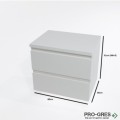 Шкаф за баня, 60х46х51 см, с чекмеджета, Gaudi DS firenze_60_pvc
