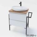 Шкаф за баня, 60х46х52 см, с чекмеджета, Gaudi DS firenze_60_wood_k