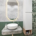 Колона за баня, 30х30х162 см, с 2 вратички и дървена етажерка, Gaudi DS GDS_Firence_162W