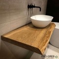 Дървен плот за мивка, 80х50х4 см, Gaudi DS GDS_native_wood_80