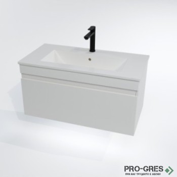 Шкаф за баня, 80х41,5х40,5 см, с чекмедже, Gaudi DS lecce_80_pvc