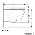 Промо комплект Duofix DELTA12  с конзолна тоалетна чиния  SMYLE SQUARE и хром активатор DELTA30,GEBERIT 500.685.01.1