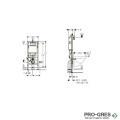 Структура за вграждане DUOFIX DELTA 12см + активаторDelta 01,хром, Geberit 458.103.00.1