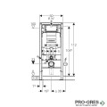 Структура за вграждане DUOFIX DELTA 12см + активаторDelta 20,бял, Geberit 458.103.00.1