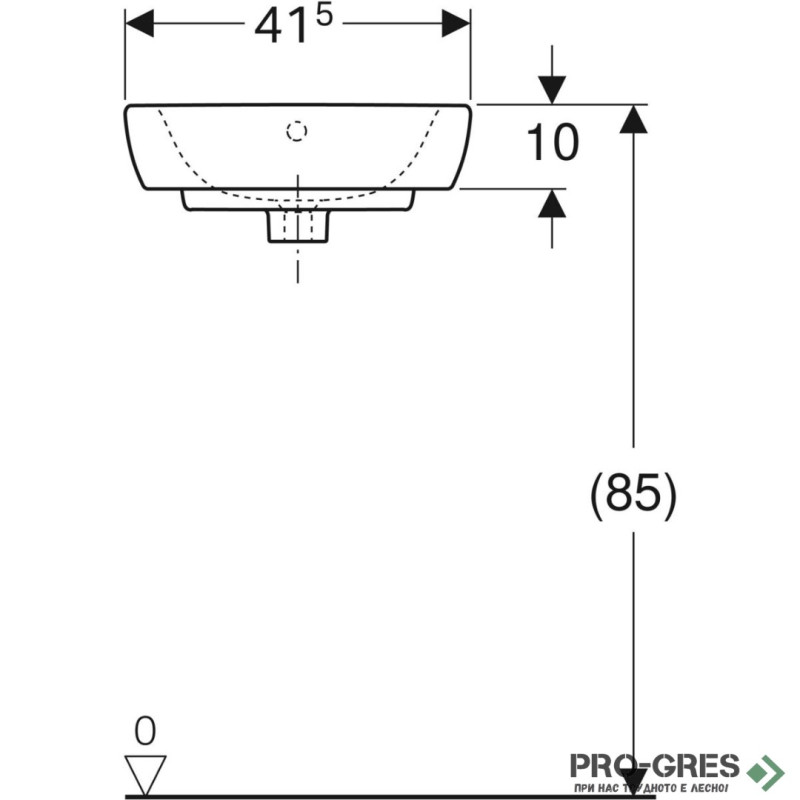 Ъглова мивка Geberit Selnova 500.326.01.1 Ъглова мивка Geberit Selnova 500.326.01.1