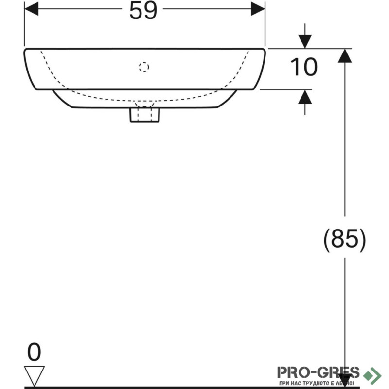 Ъглова мивка Geberit Selnova 500.327.01.1 Ъглова мивка Geberit Selnova 500.327.01.1