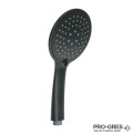 Душ слушалка, три функции, черен мат, Gedy, G·Tech 13, GYHS10313
