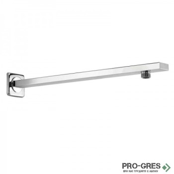 Квадратно рамо за душ, хром, 40см, Gedy,G-Tube Plus, GYAC13600