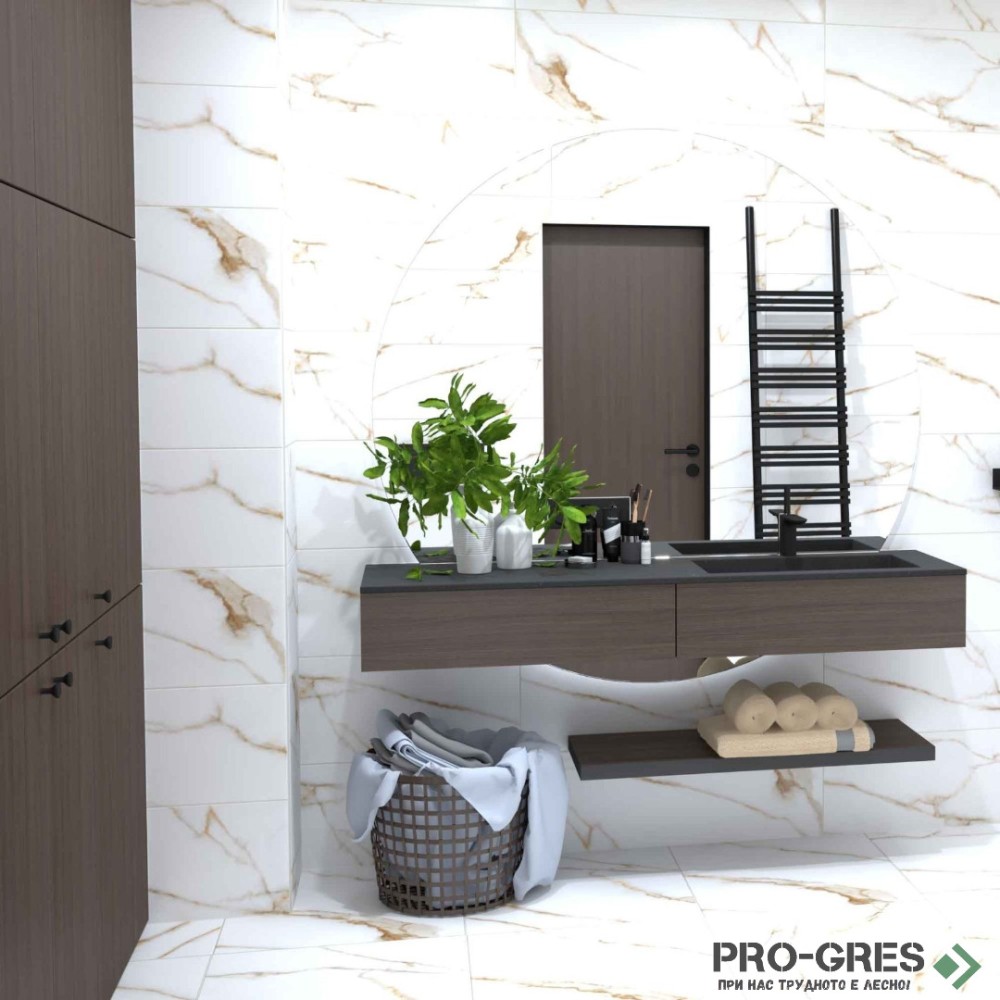 Плочки за баня Geotiles Brera Gold 30×90 см