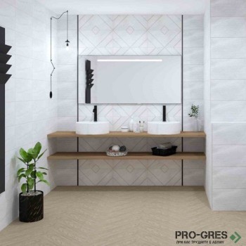 Плочки за баня Geotiles Lavica Blanco 25×50 см