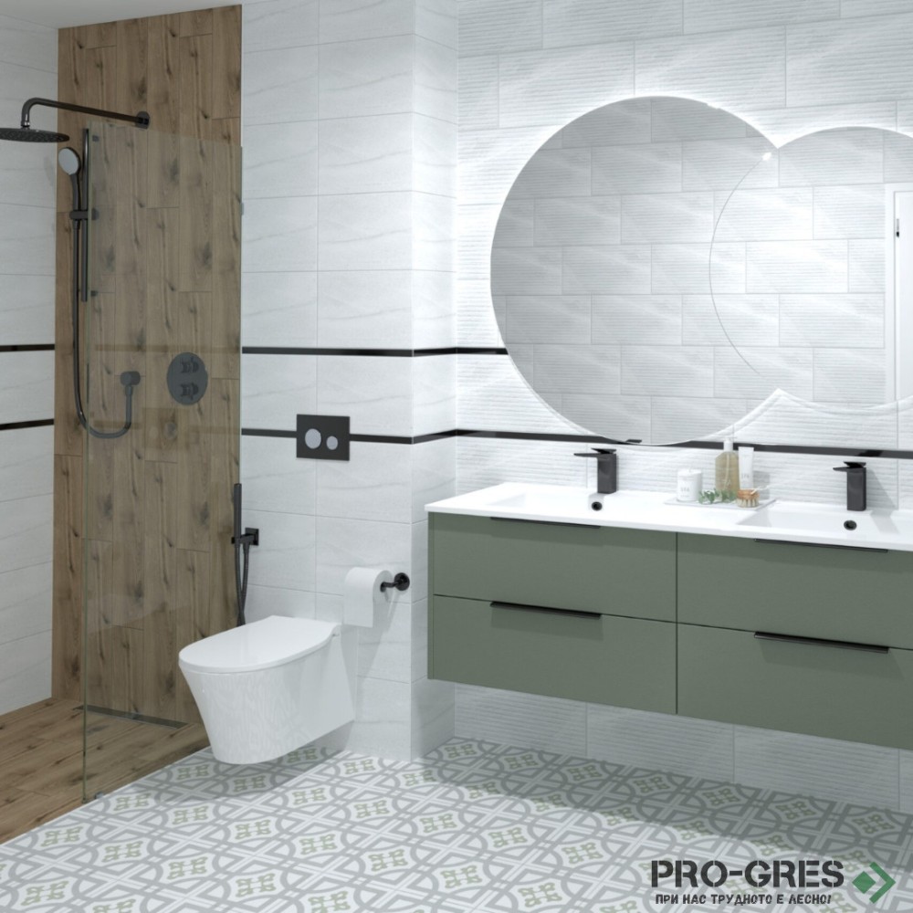 Плочки за баня Geotiles Lavica Blanco 25×50 см Плочки за баня Geotiles Lavica Blanco 25×50 см