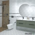 Плочки за баня Geotiles Lavica Blanco 25×50 см Плочки за баня Geotiles Lavica Blanco 25×50 см