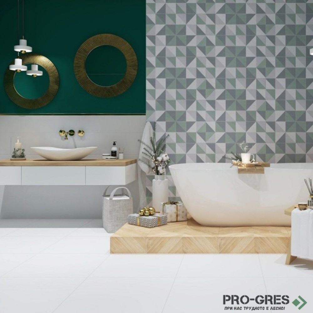 Плочки за баня Geotiles Malden Gris 25×70 см