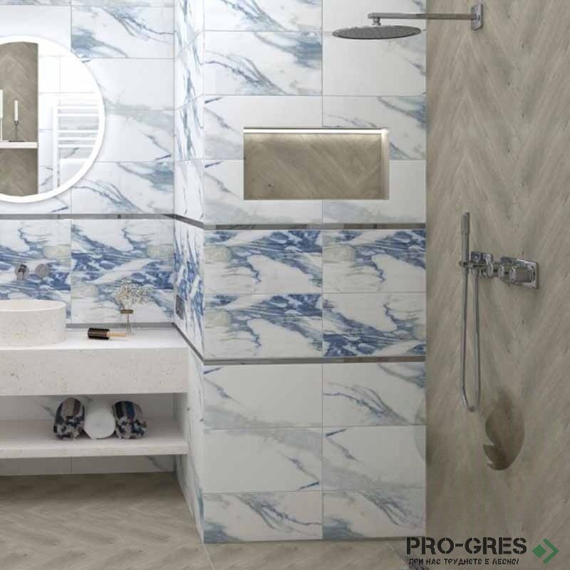 Плочки за баня Geotiles Valeria Blue 25×50 см