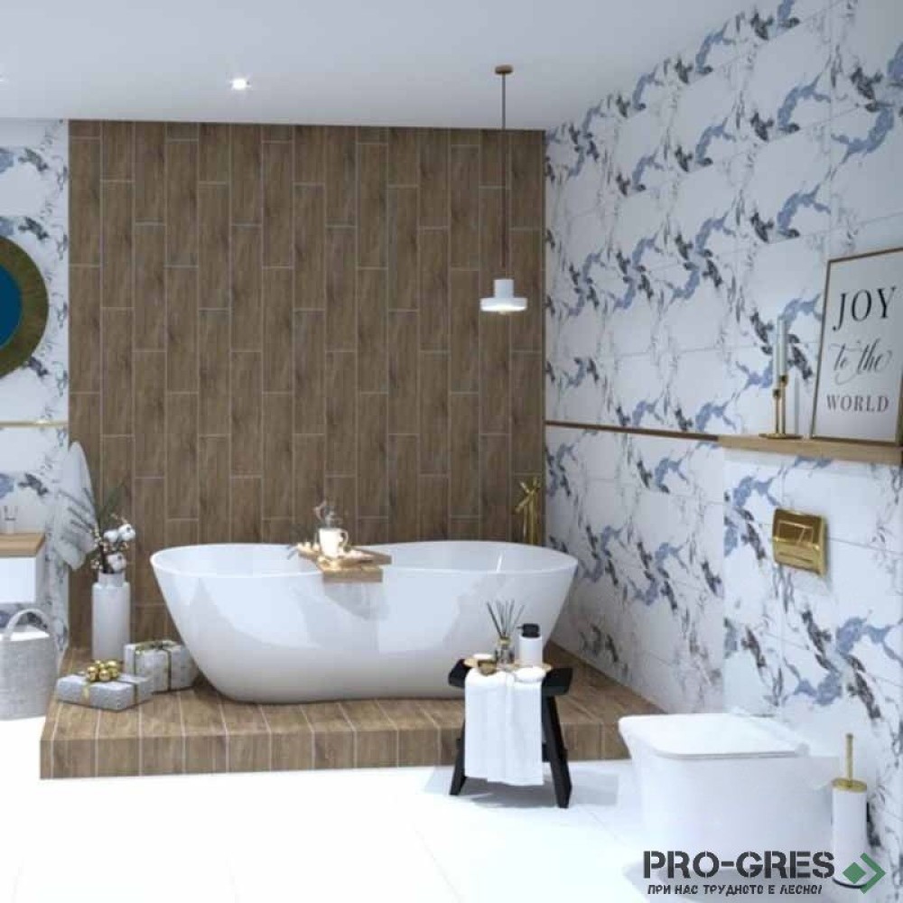 Плочки за баня Geotiles Yura Blue 33.3×55 см