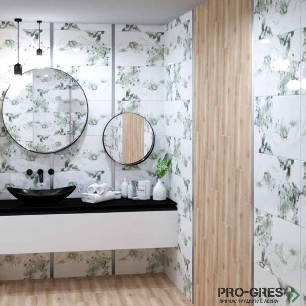 Плочки за баня Geotiles Yura Green 33.3×55 см