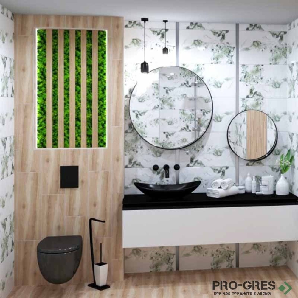 Плочки за баня Geotiles Yura Green 33.3×55 см