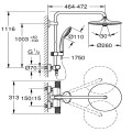 Термостатна душ система хром Grohe Euphoria 260 27296003