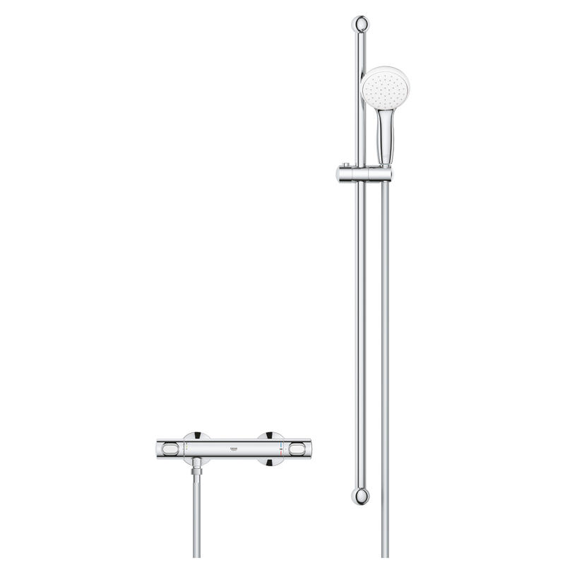 Комплект термостатен смесител и душ гарнитура Grohtherm 500 Grohe 34796000