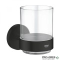 Чаша с държач, черен мат, Essentials, Grohe 1022562430