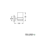 Чаша с държач, черен мат, Essentials, Grohe 1022562430