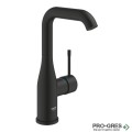 Смесител за умивалник, L-размер, черен мат, Essence, Grohe 24177KF1