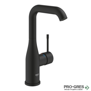 Смесител за умивалник, L-размер, черен мат, Essence, Grohe 24177KF1