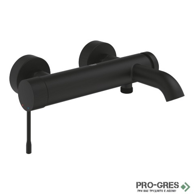 Смесител за вана/душ 1/2″, черен мат, Essence, Grohe 225250KF1