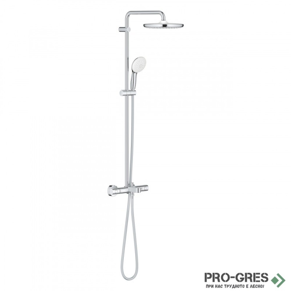 Термостатна душ система, New Tempesta Cosmopolitan Cube 250, Grohe 26 978 001