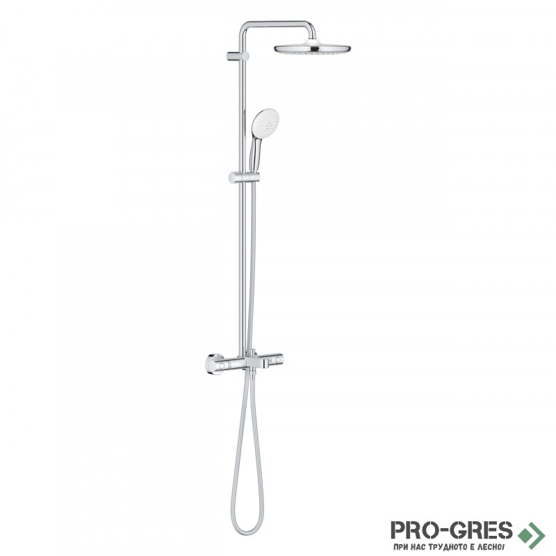 Термостатна душ система, New Tempesta Cosmopolitan Cube 250, Grohe 26 978 001