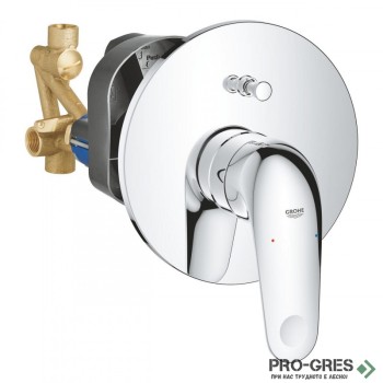 Смесител с тяло за вграждане, стенен, Euroeco I, Grohe 32747001