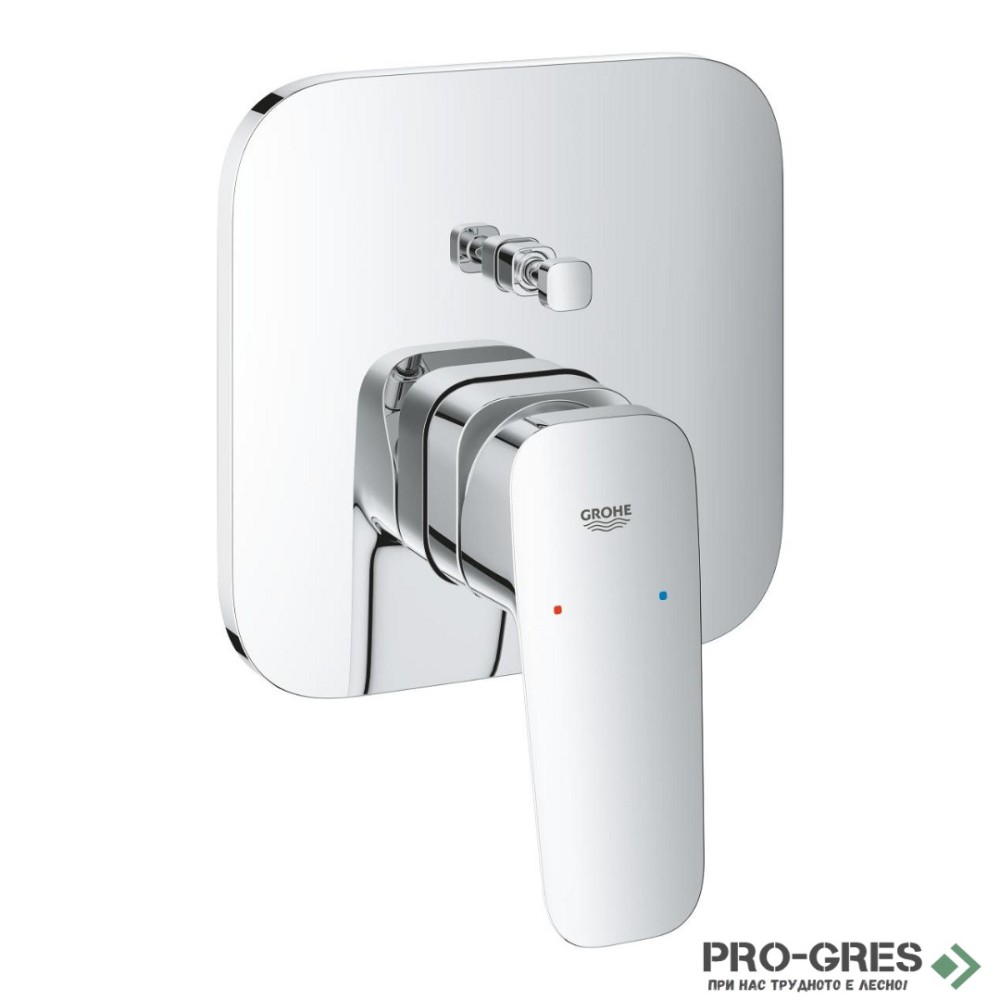 Смесител за душ, 2-степенен, Едноръкохватков, Cubeo, Grohe 10 177 80000