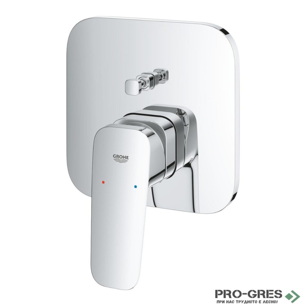 Смесител за душ, 2-степенен, Едноръкохватков, Cubeo, Grohe 10 177 80000